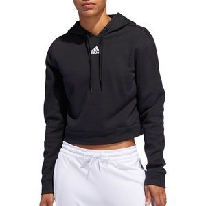 Adidas 3-Stripe crop Hoodie